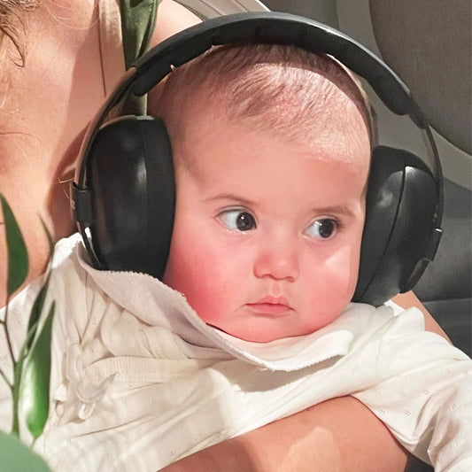 Coquille / protège-oreilles Banz noir (0-2 ans)