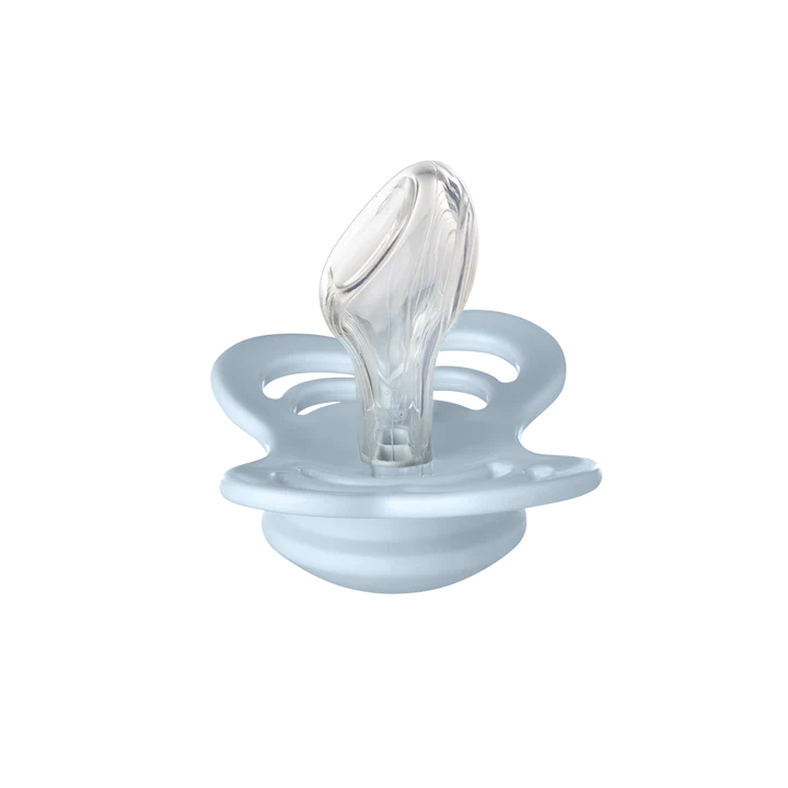 Boutique Petites Fleurs - Suce bibs COUTURE Bleu taille 1 (0-6 mois)