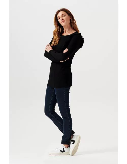 Boutique Petites Fleurs - T-shirt maternité et allaitement Pierson noir 2090015