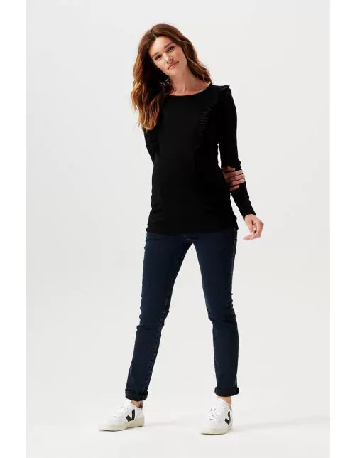 Boutique Petites Fleurs - T-shirt maternité et allaitement Pierson noir 2090015