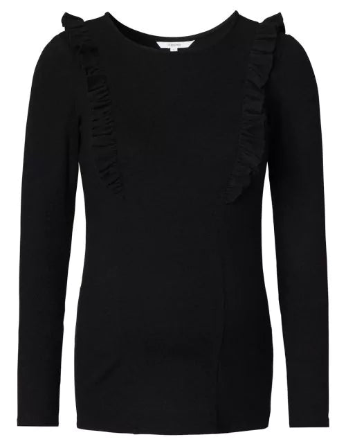 Boutique Petites Fleurs - T-shirt maternité et allaitement Pierson noir 2090015