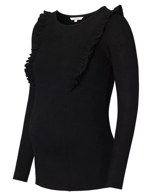 Boutique Petites Fleurs - T-shirt maternité et allaitement Pierson noir 2090015