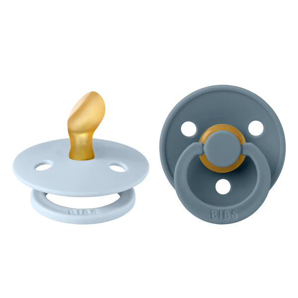 Suce bibs Original latex anatomique Bleu et gris petrole taille 1 (0-6 mois)