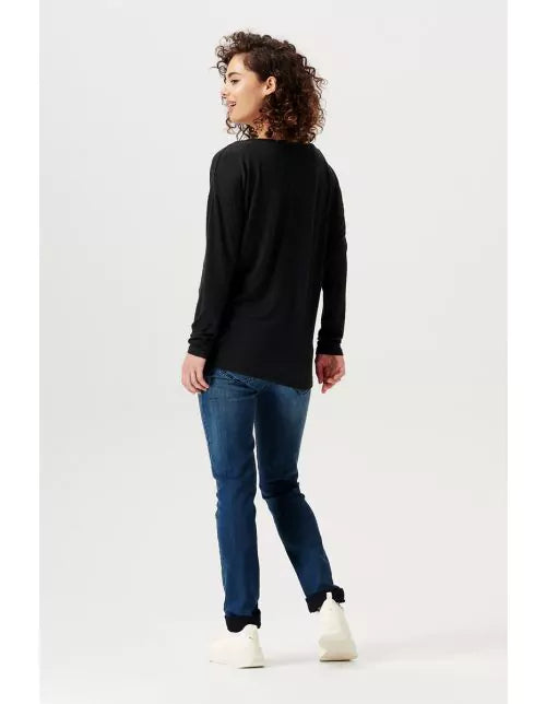 T-shirt maternité manches longues Bourne - noir 2280015