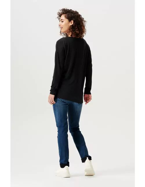 T-shirt maternité manches longues Bourne - noir 2280015