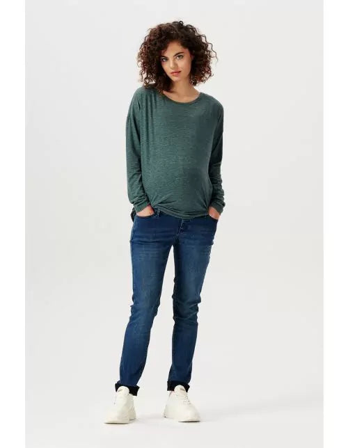 T-shirt maternité manches longues Bourne - vert 2280015