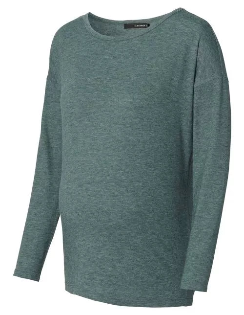 T-shirt maternité manches longues Bourne - vert 2280015