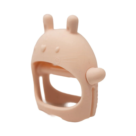 Boutique Petites Fleurs - Mitaine de Dentition, lapin rose Loulou lollipop