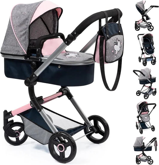 Boutique petites fleurs - Poussette de poupée Neo vario Papillon - Bayer