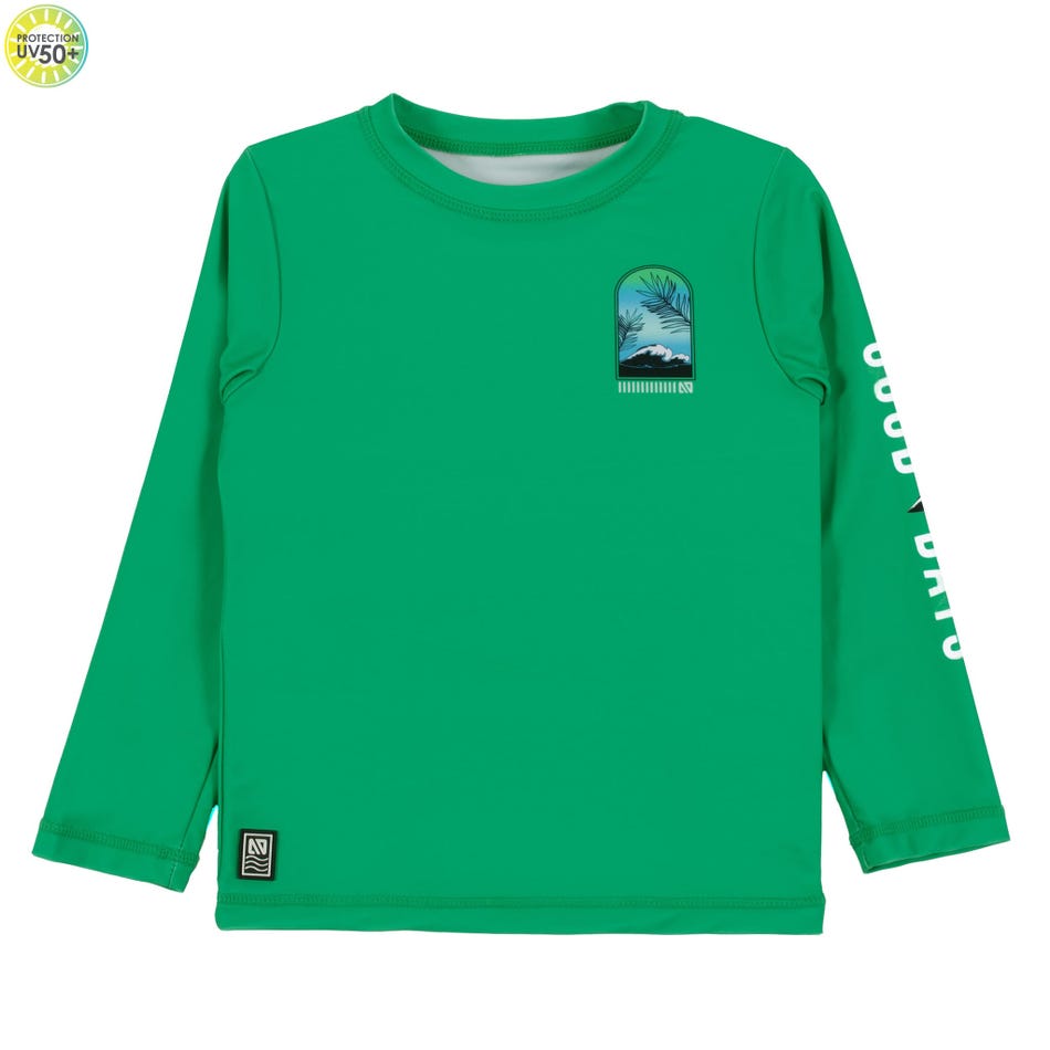 T-shirt maillot UV vert S25s201-11