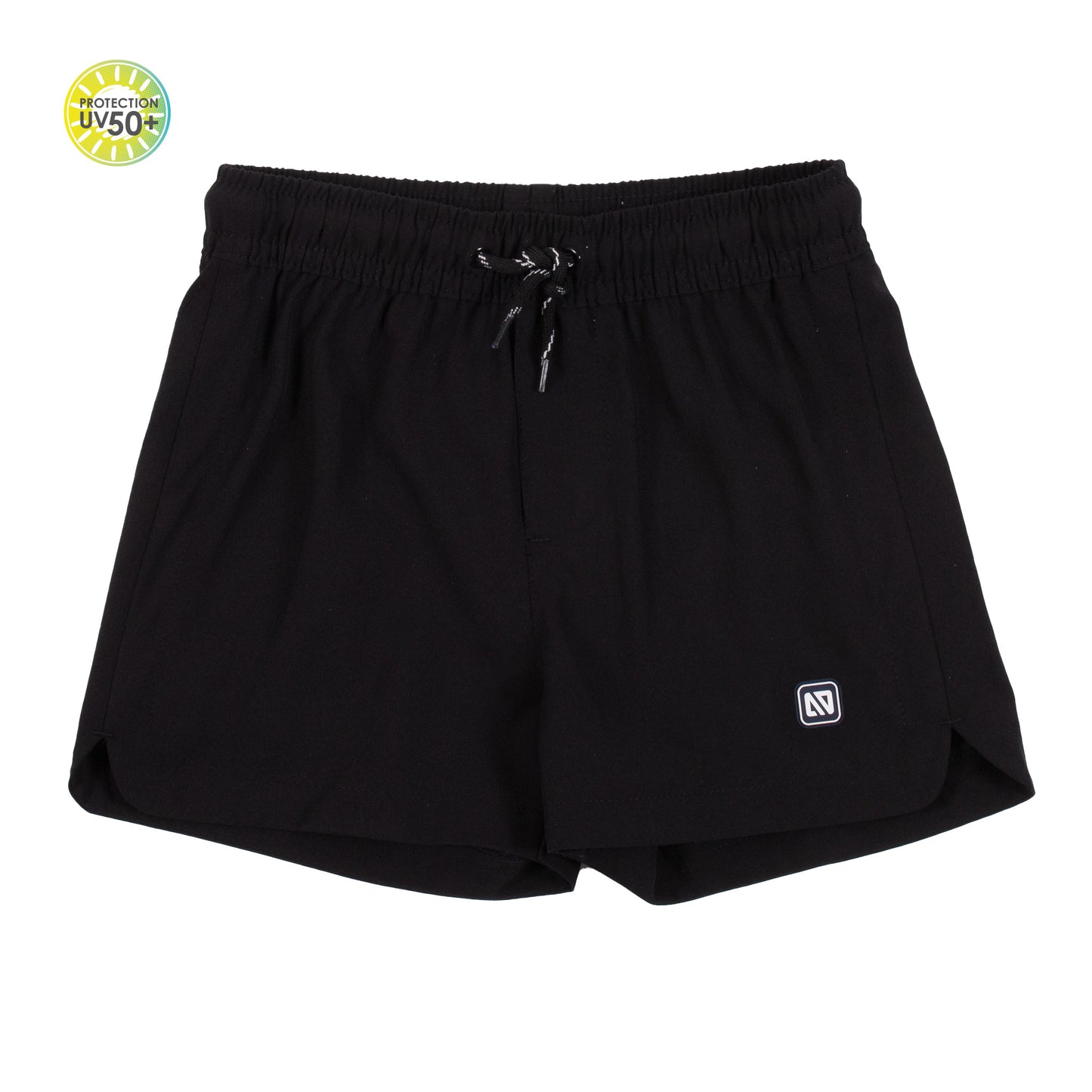 Maillot uv une pièce noir motif fleuris S24S02-05