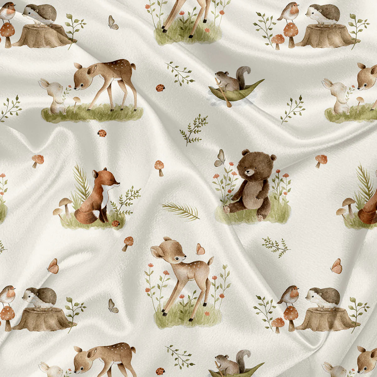 Boutique Petites Fleurs - Couverture Minky Bambis Oops