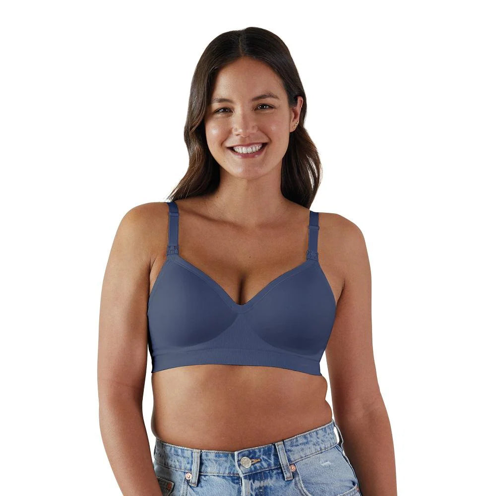 Soutien-gorge allaitement Plunge bleu