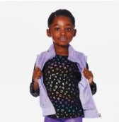 Veste sans manche en fausse fourrure On va danser H20N30