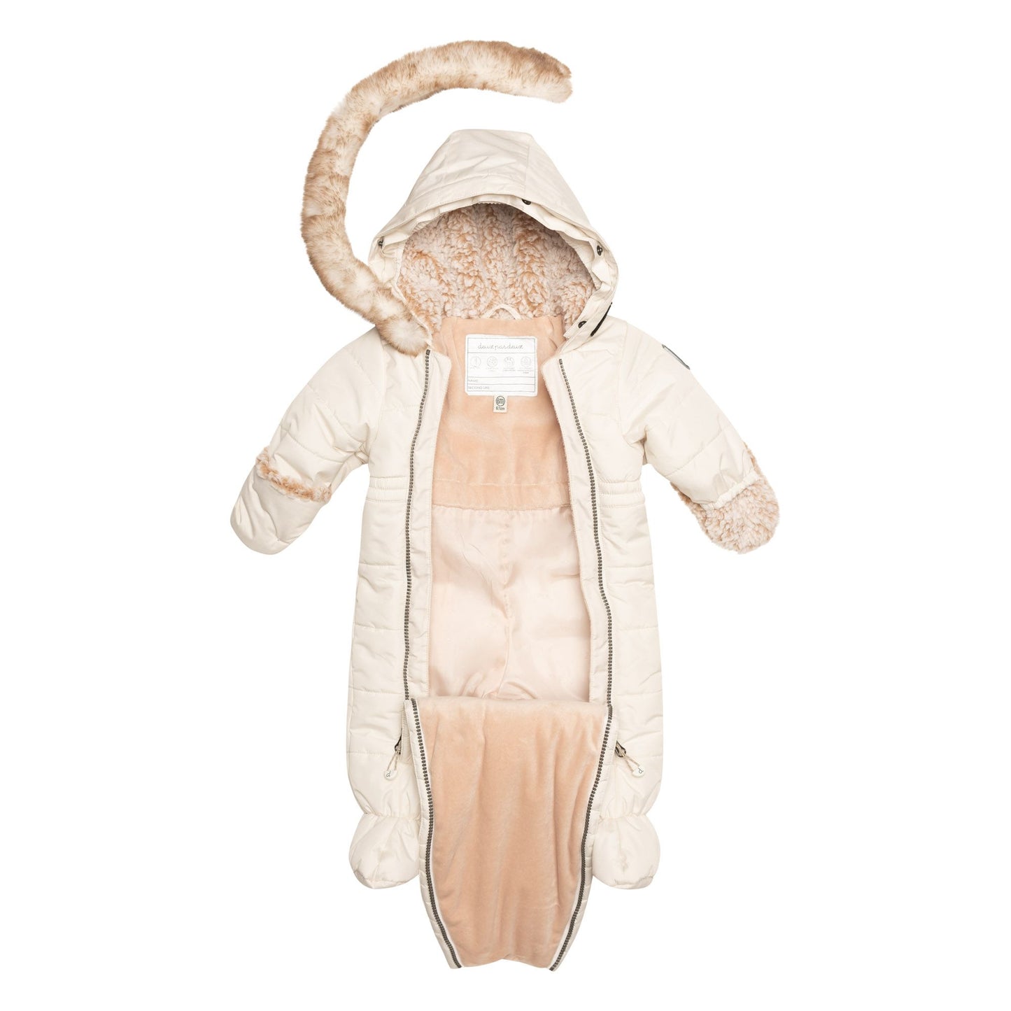 Boutique Petites Fleurs - Habit de neige pour bébés une pièce crème F10A602 - Deux par Deux