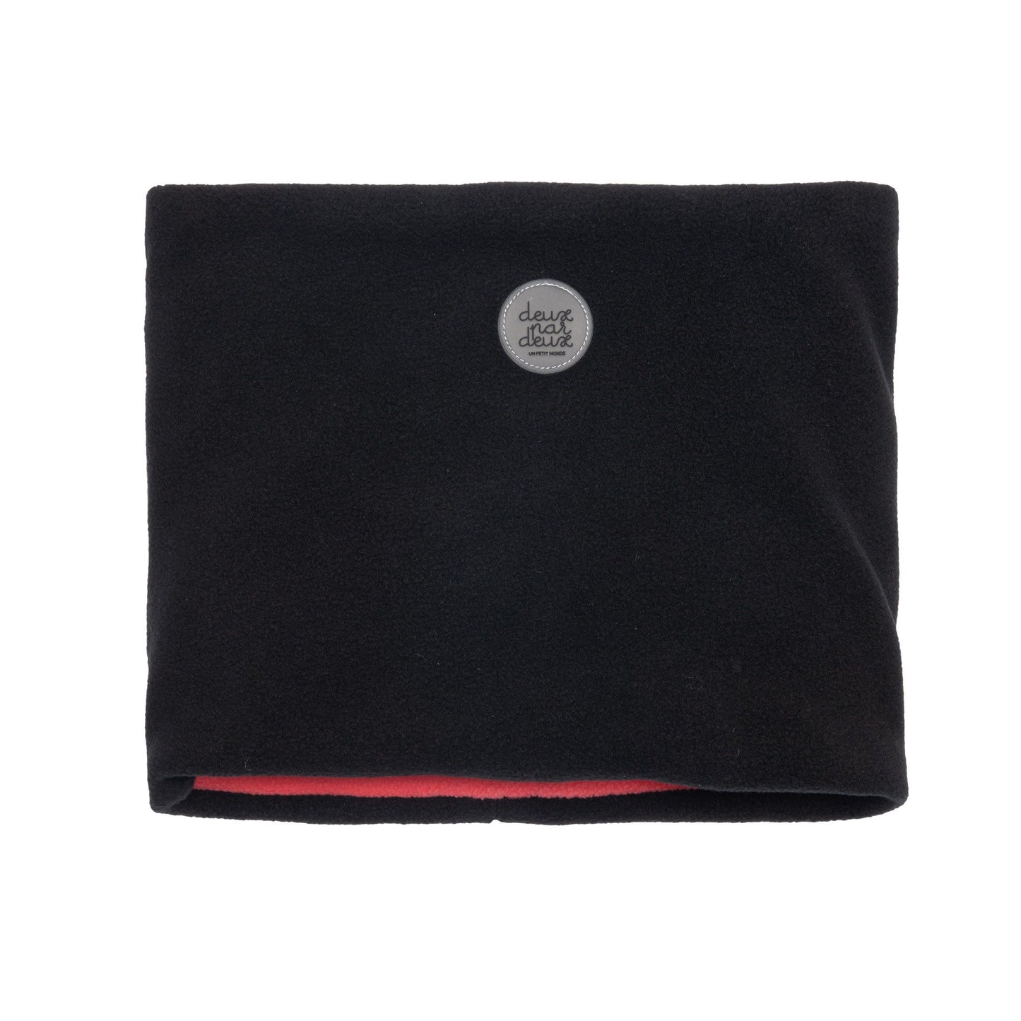 Habit de neige RECYCL deux-pièces corail et noir imprimé de fleurs F10C801