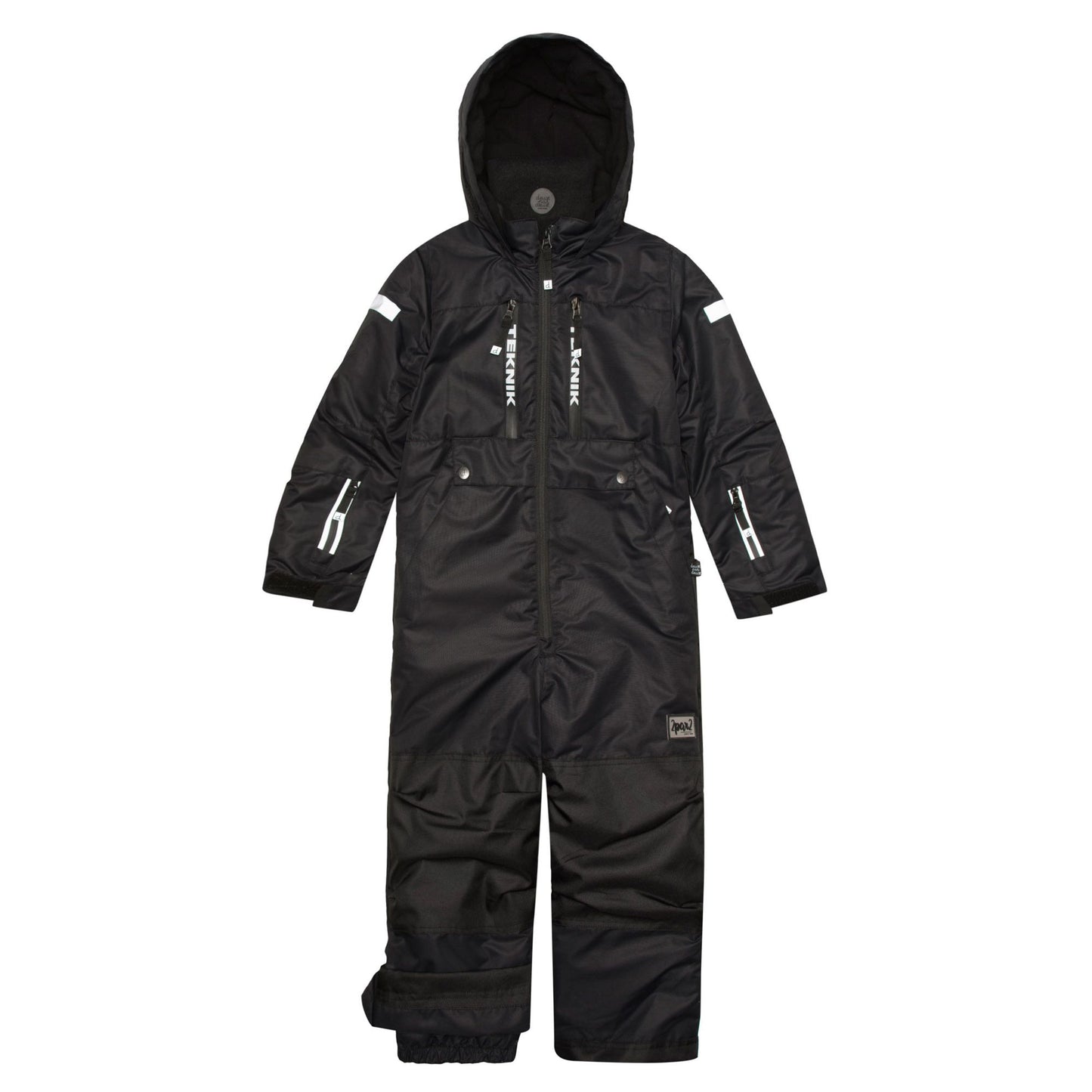 Boutique Petites Fleurs - Habit de neige TEKNIK une pièce unie noire F10S72 - Deux par Deux
