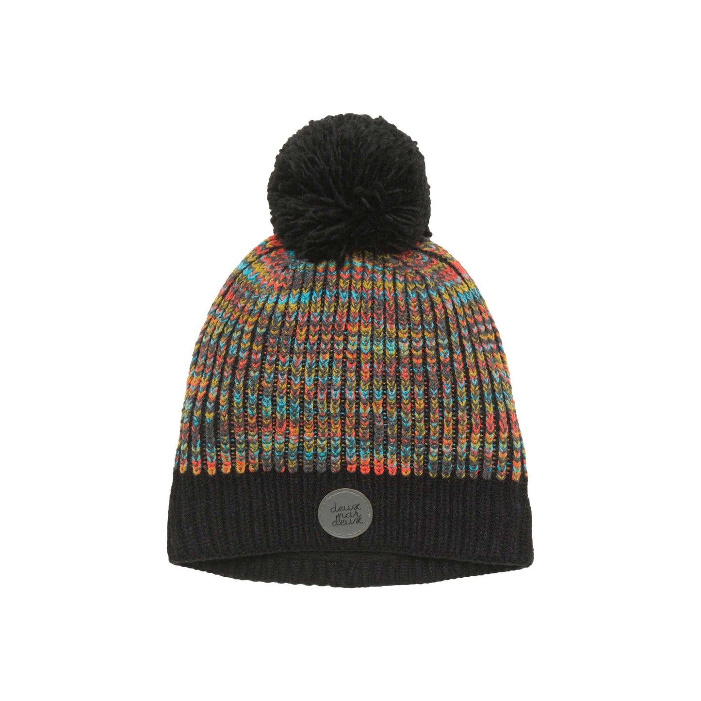 Boutique Petites Fleurs - Tuque en tricot anthracite F10ZO01 - Deux par Deux