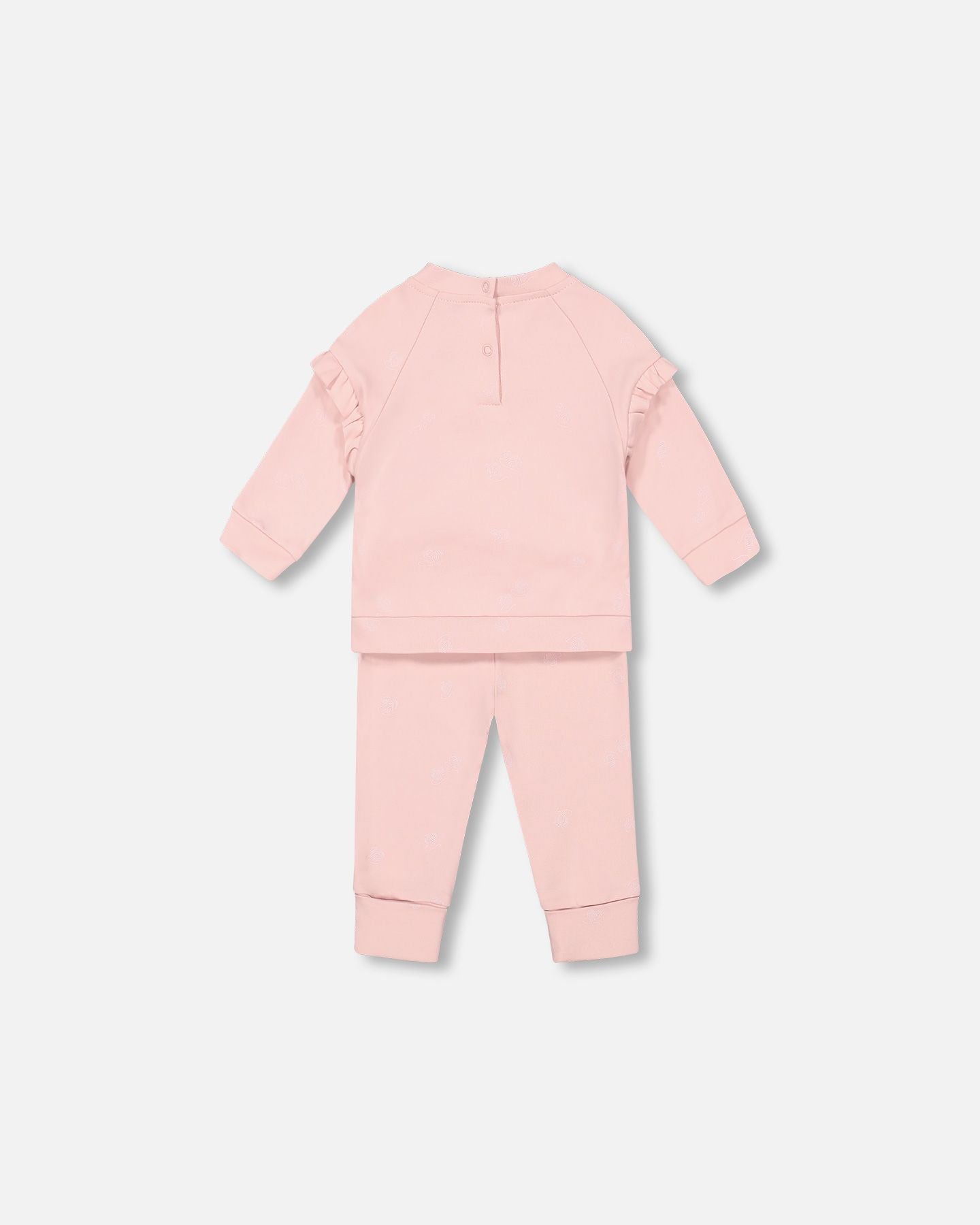 Boutique Petites Fleurs - Ensemble en coton organique pour bébé Rose F20B13 - Deux par Deux