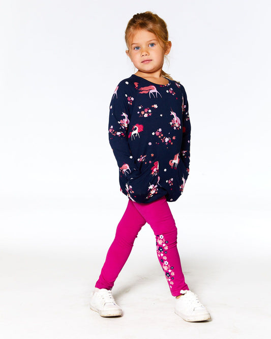 Boutique Petites Fleurs - Tunique Licornes F20I76 - Deux par Deux