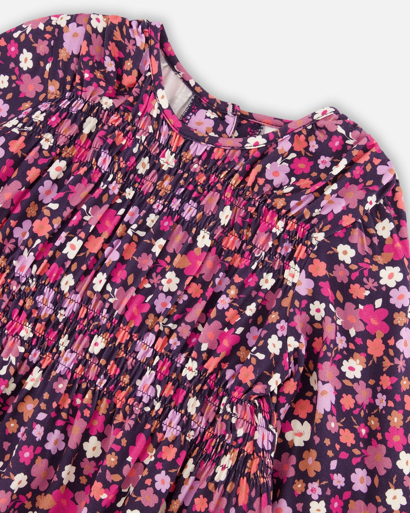 Boutique Petites Fleurs - Robe de viscose imprimé Fleurs F20I91 - Deux par Deux