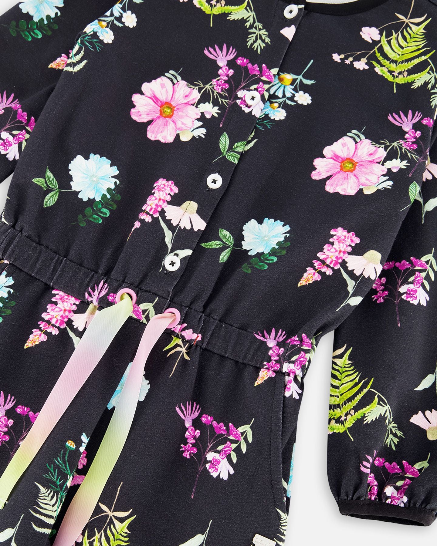 Boutique Petites Fleurs - Jumpsuit imprimé fleurs botaniques F20L40 - Deux par Deux