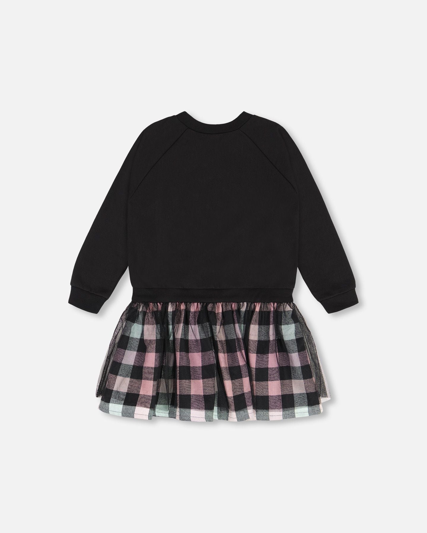 Boutique Petites Fleurs - Robe bi-matière F20L94 - Deux par Deux