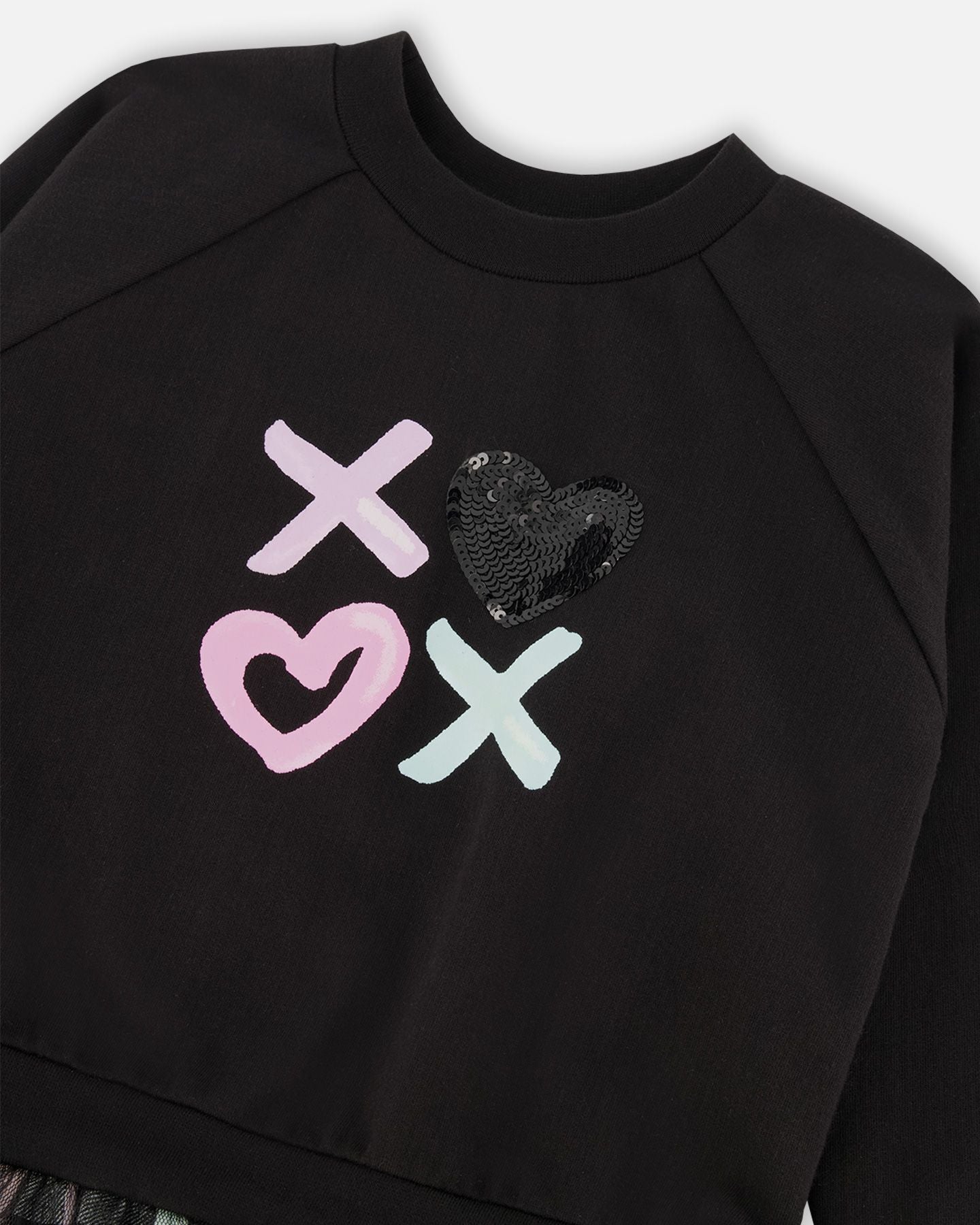 Boutique Petites Fleurs - Robe bi-matière F20L94 - Deux par Deux