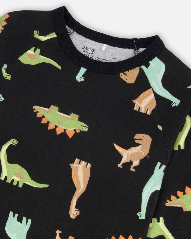 Boutique Petites Fleurs - Pyjama deux pièces imprimé dinosaures F20PB15 - Deux par Deux