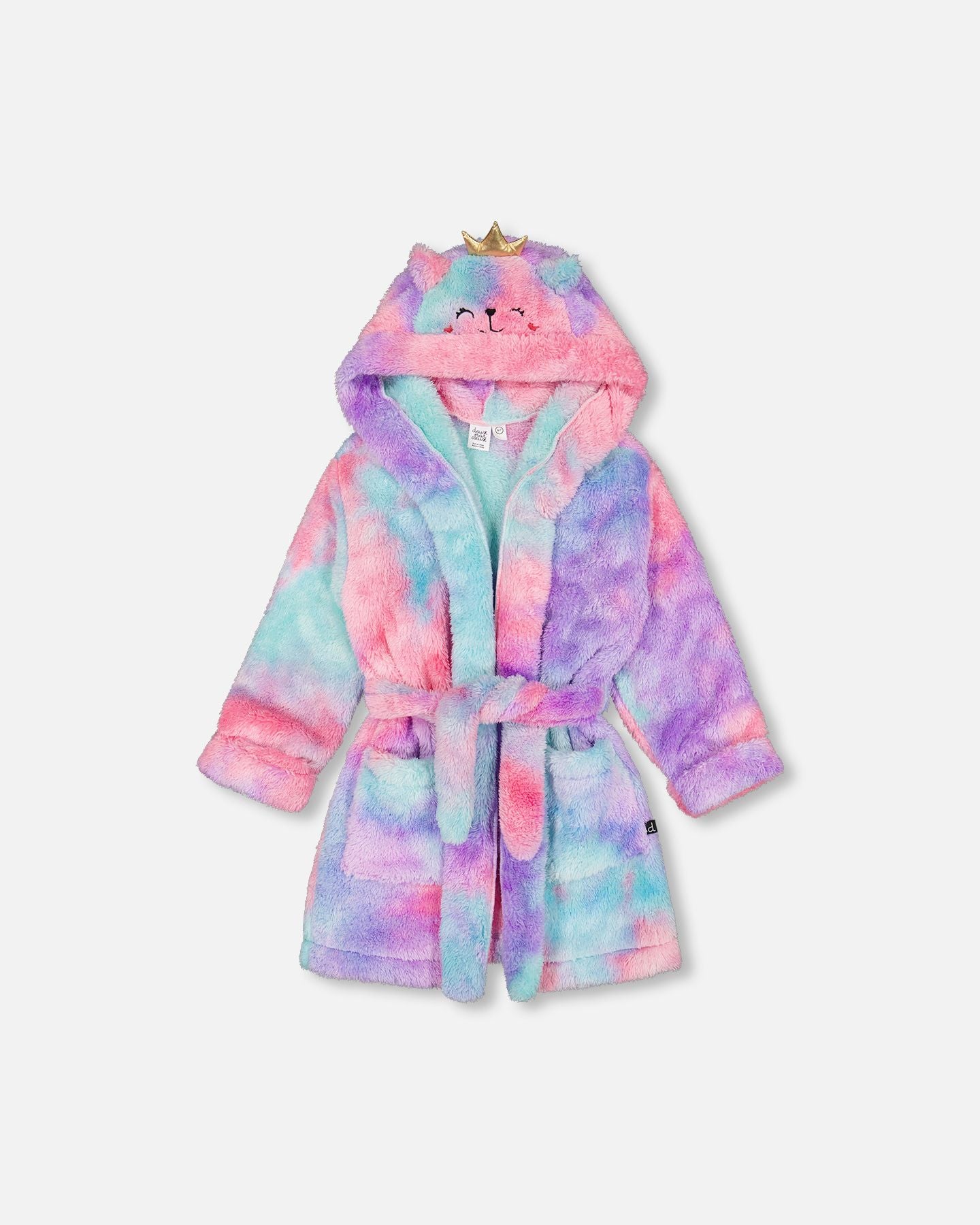 Boutique Petites Fleurs - Peignoir en peluche multicouleur F20R90 - Deux par Deux
