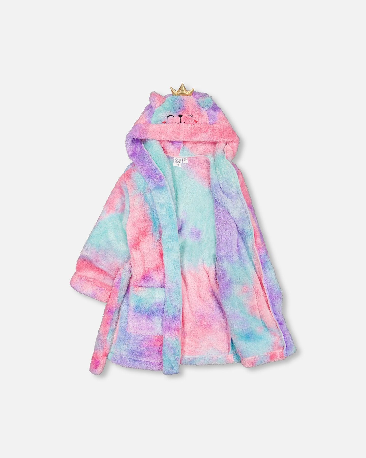 Boutique Petites Fleurs - Peignoir en peluche multicouleur F20R90 - Deux par Deux
