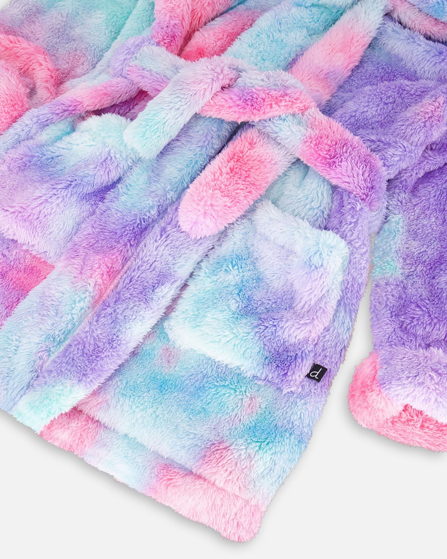 Boutique Petites Fleurs - Peignoir en peluche multicouleur F20R90 - Deux par Deux