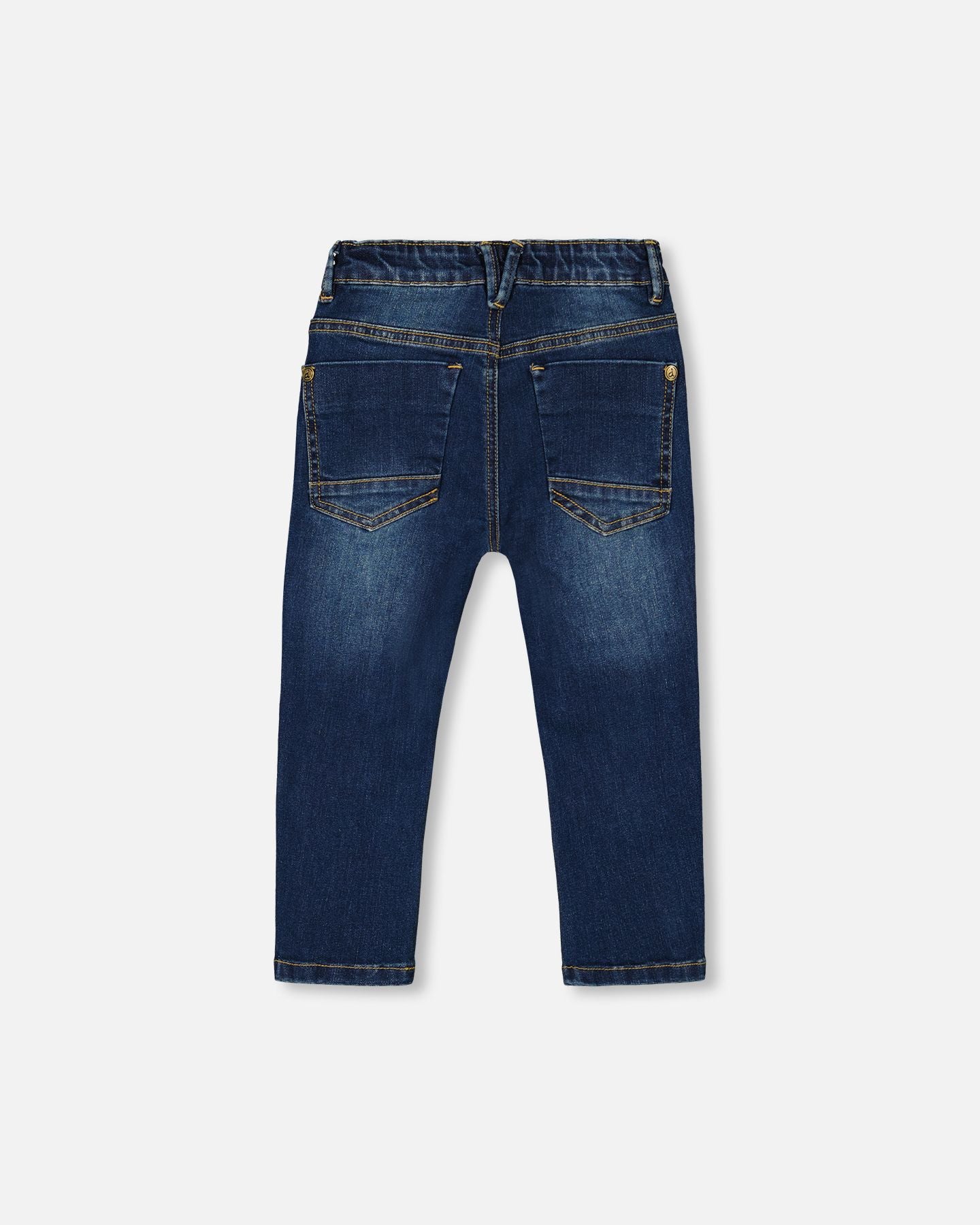 Jogger denim extensible bleu foncé bébé et enfant F20YB24