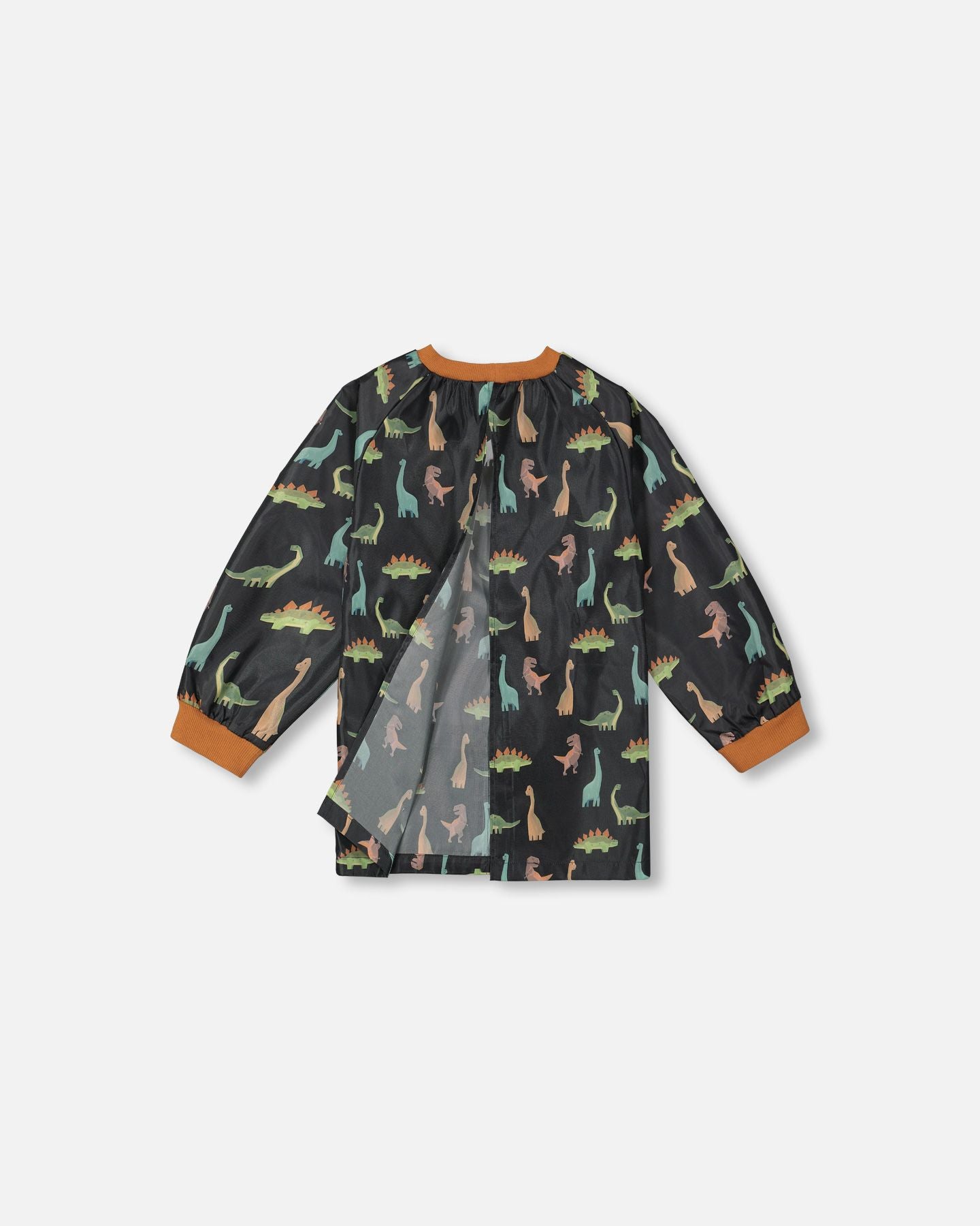 Boutique Petites Fleurs - Tablier d'école noir imprimé de dinosaures F20ZTA_051 - Deux par Deux