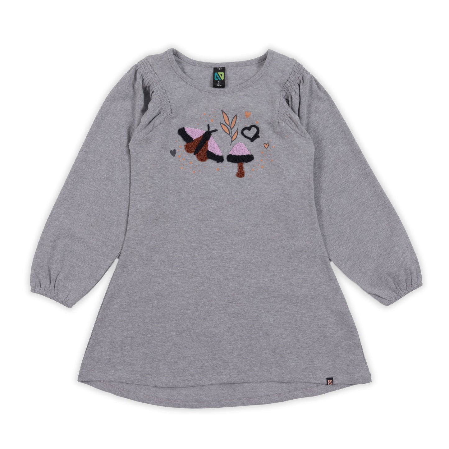 Boutique Petites Fleurs - Tunique grise MONDE FANTASTIQUE F2302-04 - nano collection