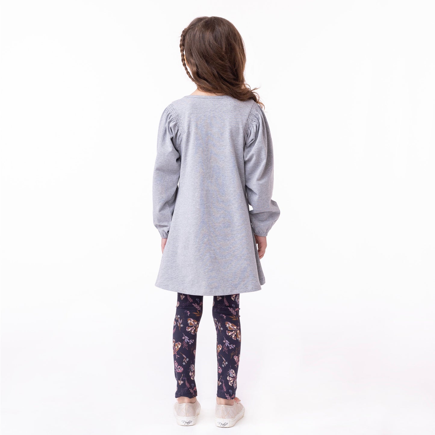 Boutique Petites Fleurs - Tunique grise MONDE FANTASTIQUE F2302-04 - nano collection