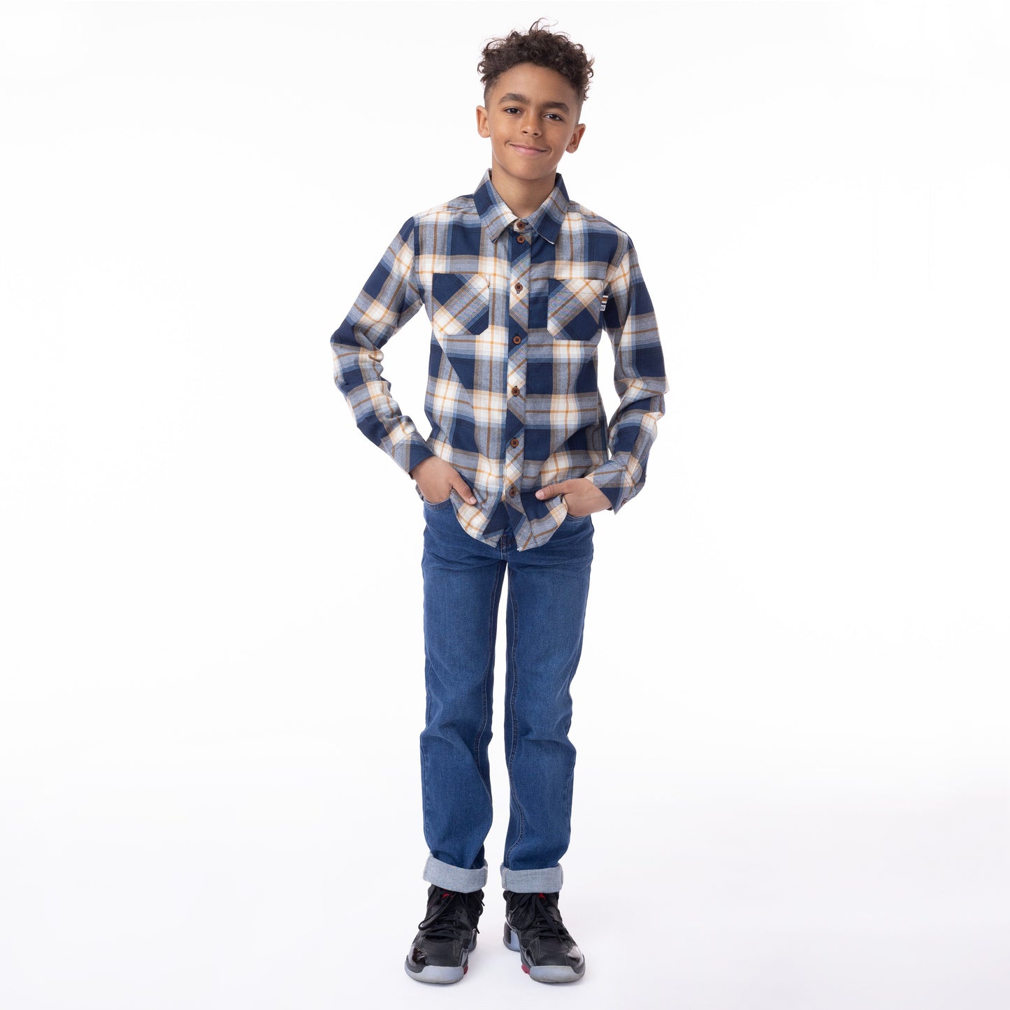 Boutique Petites Fleurs - Jeans bleu denim foncé EN VOL F2305-07 - nano collection