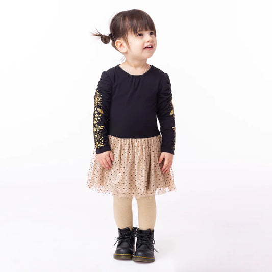 Robe Noire pour bébé Feux d'artifice F2370-03