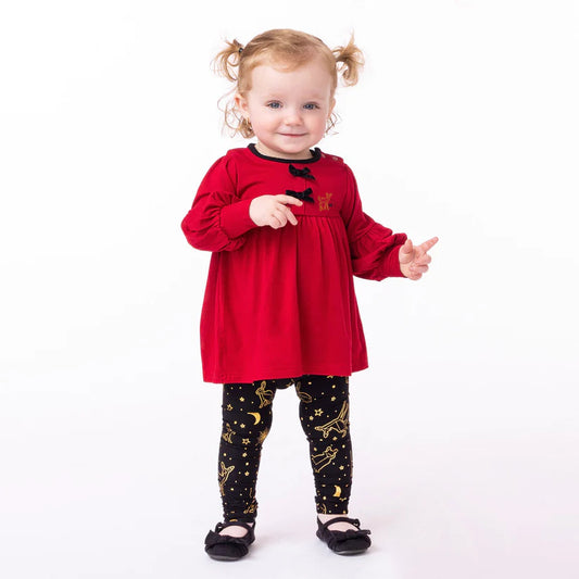 Boutique Petites Fleurs - Legging noir pour bébé Feux d'artifice F2370-09 - nano collection