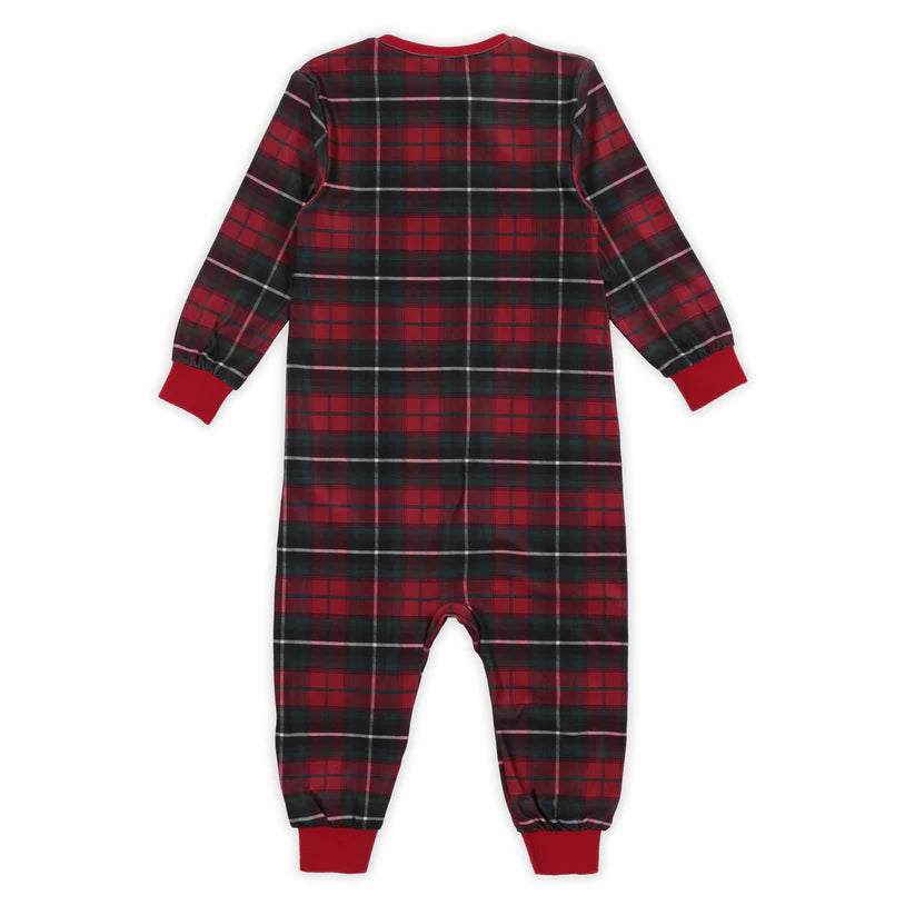 Boutique Petites Fleurs - Pyjama des fêtes une pièce pour bébé à carreaux F23P111 - Nano collection