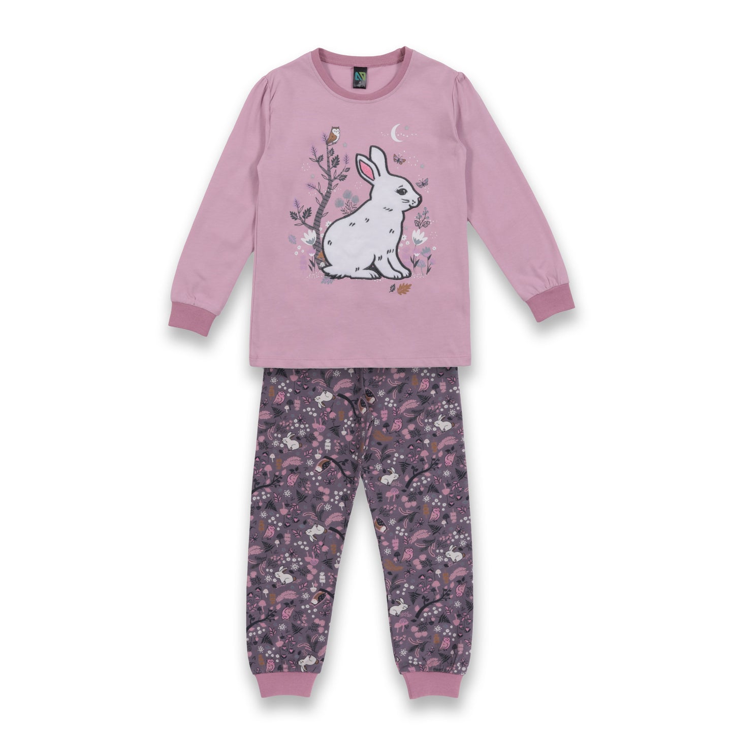 Pyjama lilas lapin F23P50