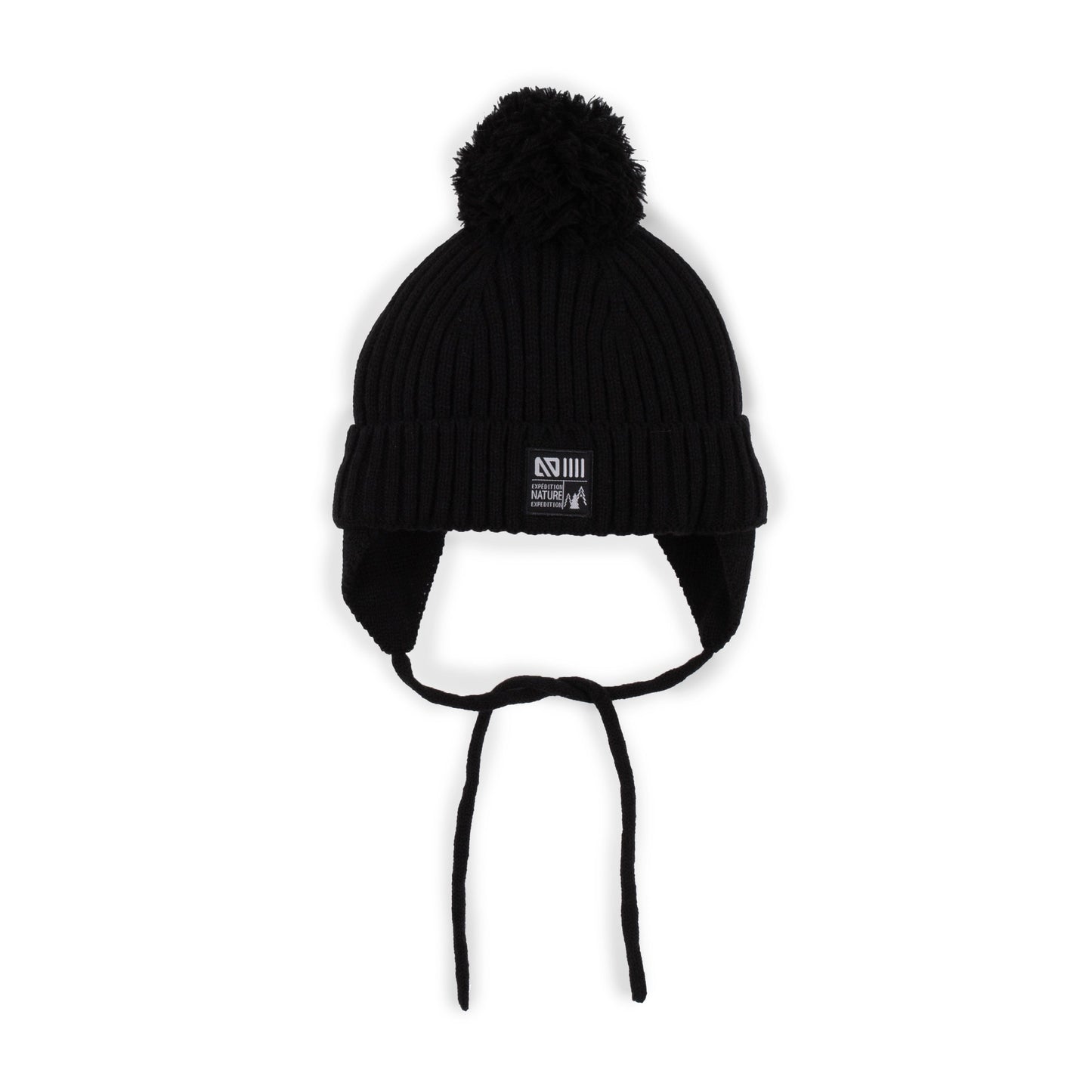 Boutique Petites Fleurs - Tuque en tricot Arthur Noire F23TU213 -Nano collection