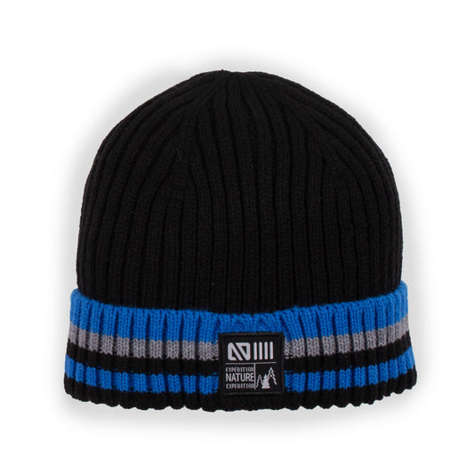 Boutique Petites Fleurs -Tuque en tricot noire Mason F23TU235 - Nano collection