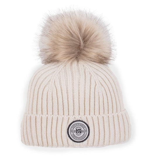 Boutique Petites Fleurs - Tuque en tricot Ivoire Camille F23TU274 - Nano collection