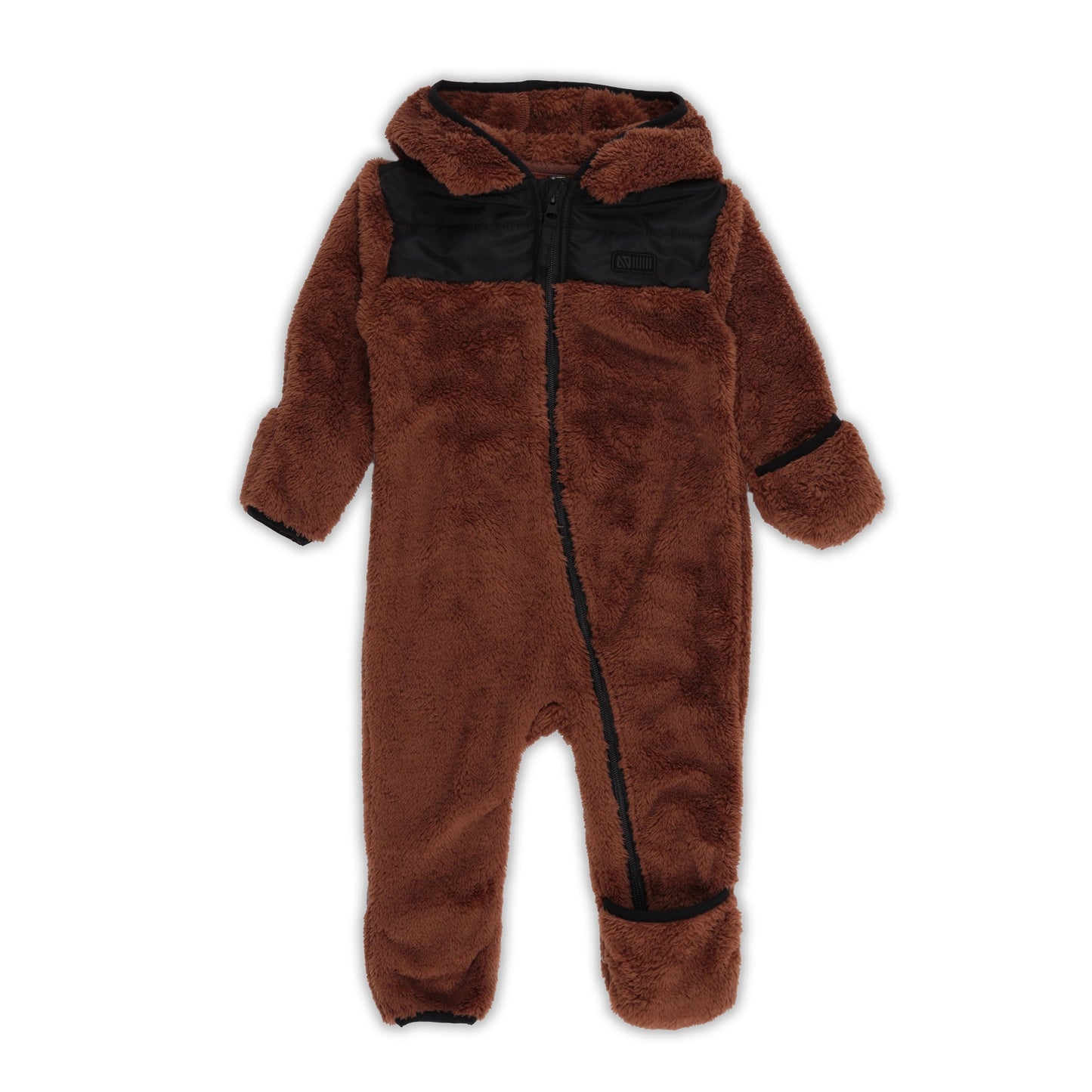 Boutique Petites Fleurs - Combinaison sherpa Taupe pour bébé F23VS101 - nano collection