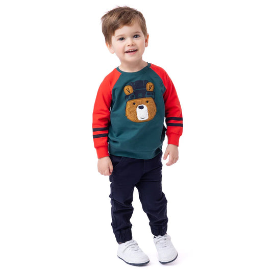 Boutique Petites Fleurs - Jogger marine Bébé Garçon La recrue F2453-07 - Nano
