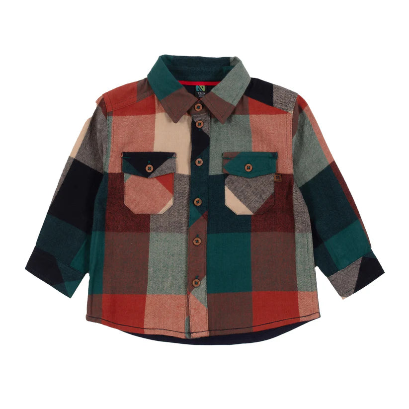 Boutique Petites Fleurs - Chemise Bébé Garçon La recrue F2453-03 - Nano