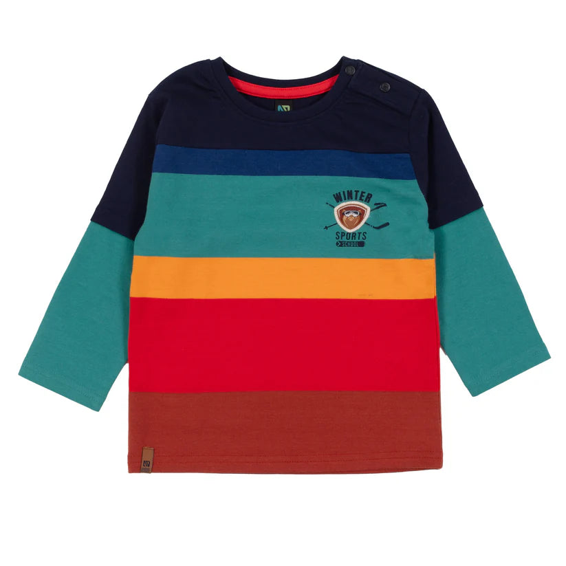 Boutique Petites Fleurs - T-shirt à manche longue Bébé Garçon La recrue F2453-08 - Nano