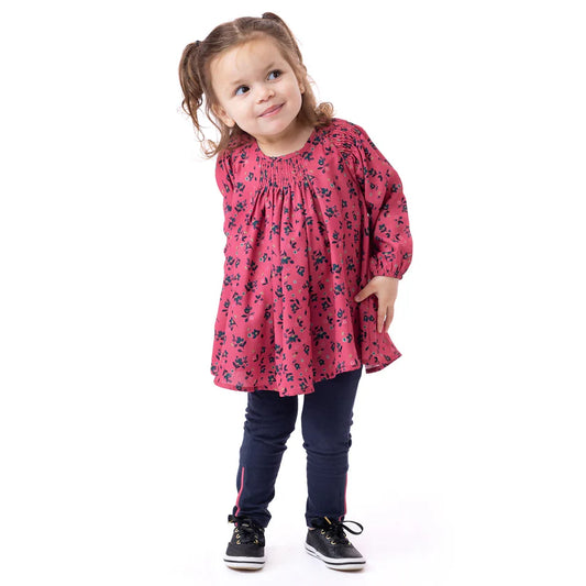 Boutique Petites Fleurs - Tunique Bébé Fille Paix et Amour F2456-03 - Nano