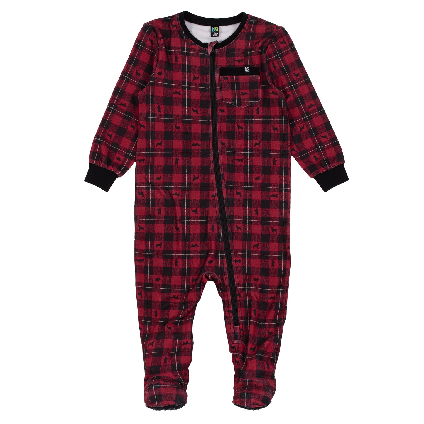 Boutique Petites Fleurs - Pyjama une-pièce à pied Bébé à carreau F24P115 - Nano
